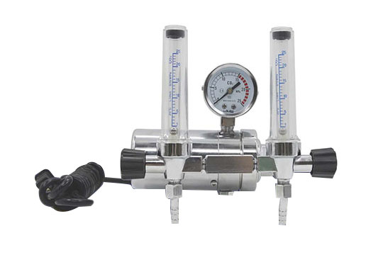CO2 Gas Regulator with Double Flow Meter