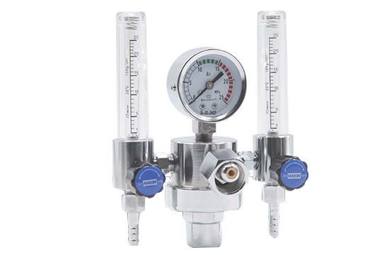 Argon Gas Pressure Regulator with Double Flow Meters